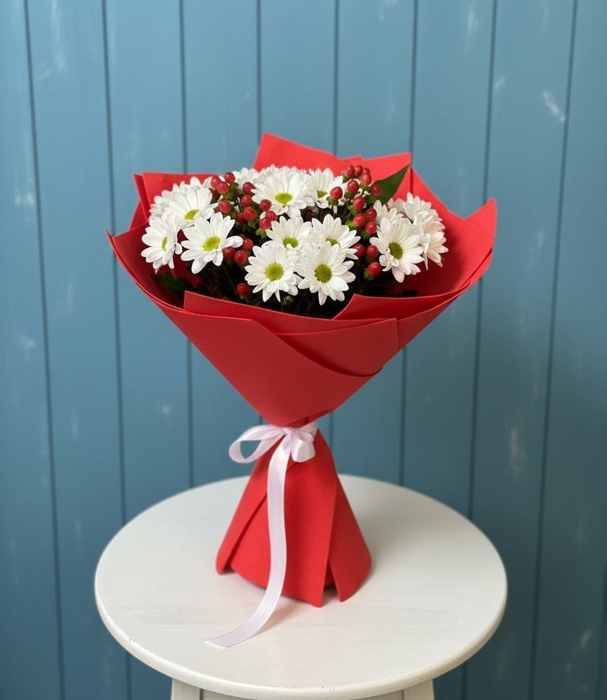 Букет цветов из: Хризантемы в Мартюше