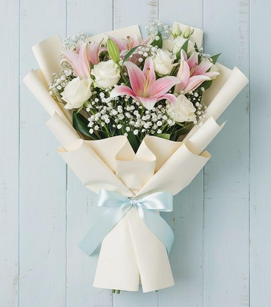 Букет цветов из: Лилии в Мартюше