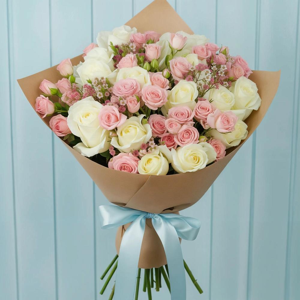 Букет цветов из: Розы в Мартюше