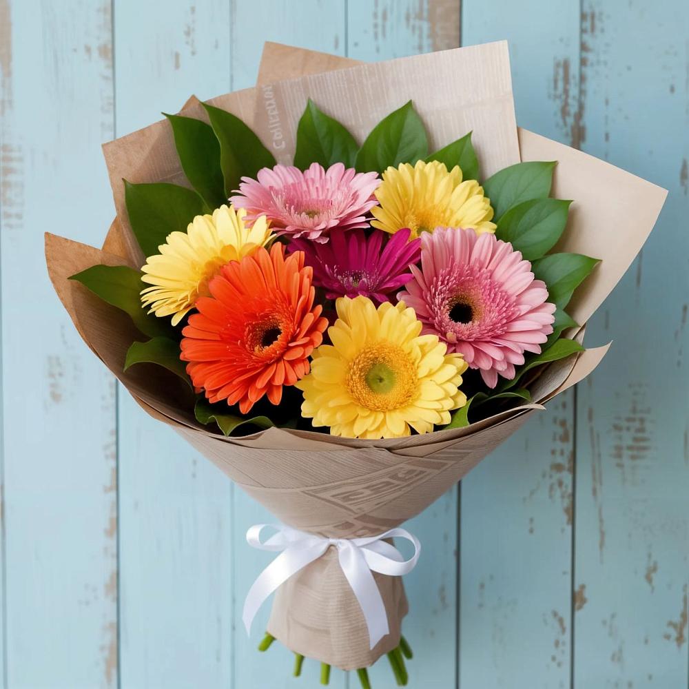 Букет цветов из: Герберы в Мартюше