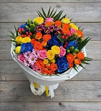 Букет цветов из:  Розы и Хризантемы в Мартюше