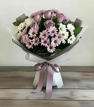 Букет цветов из:  Хризантемы и Розы в Мартюше